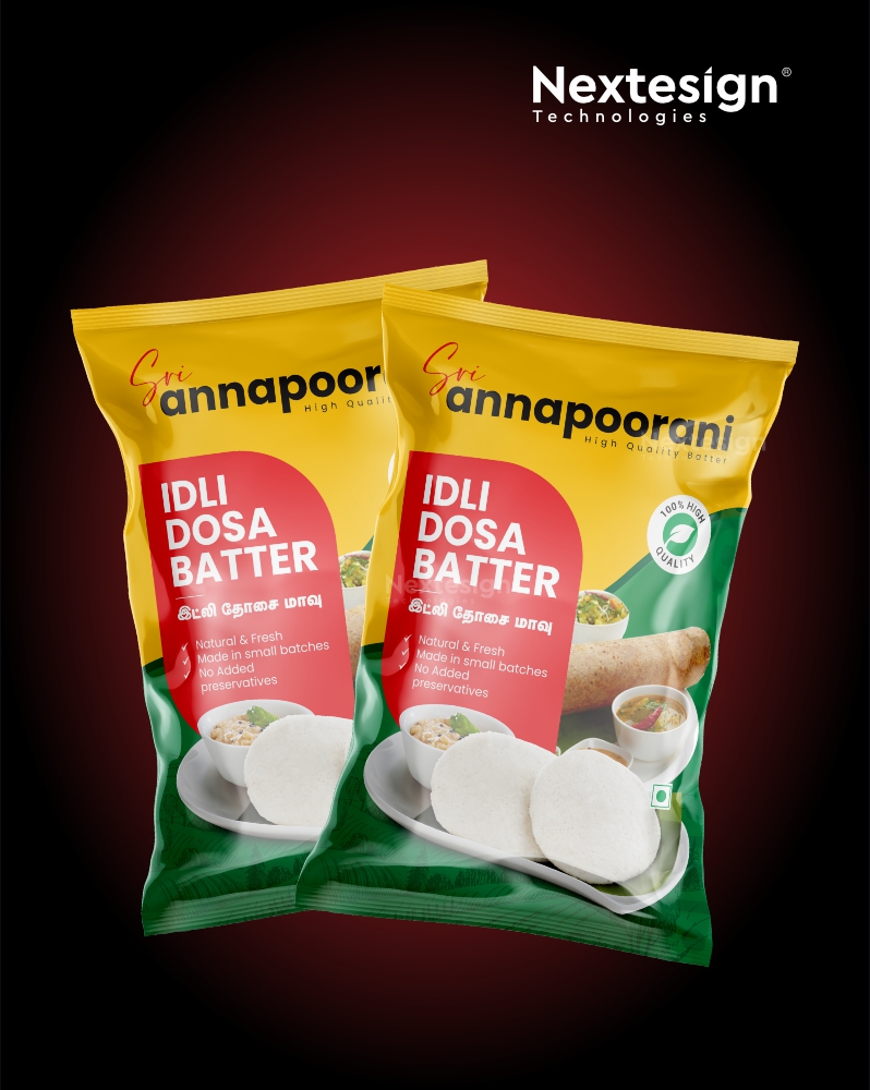 Sri Annapoorna Idly Dosa Batter Package Design